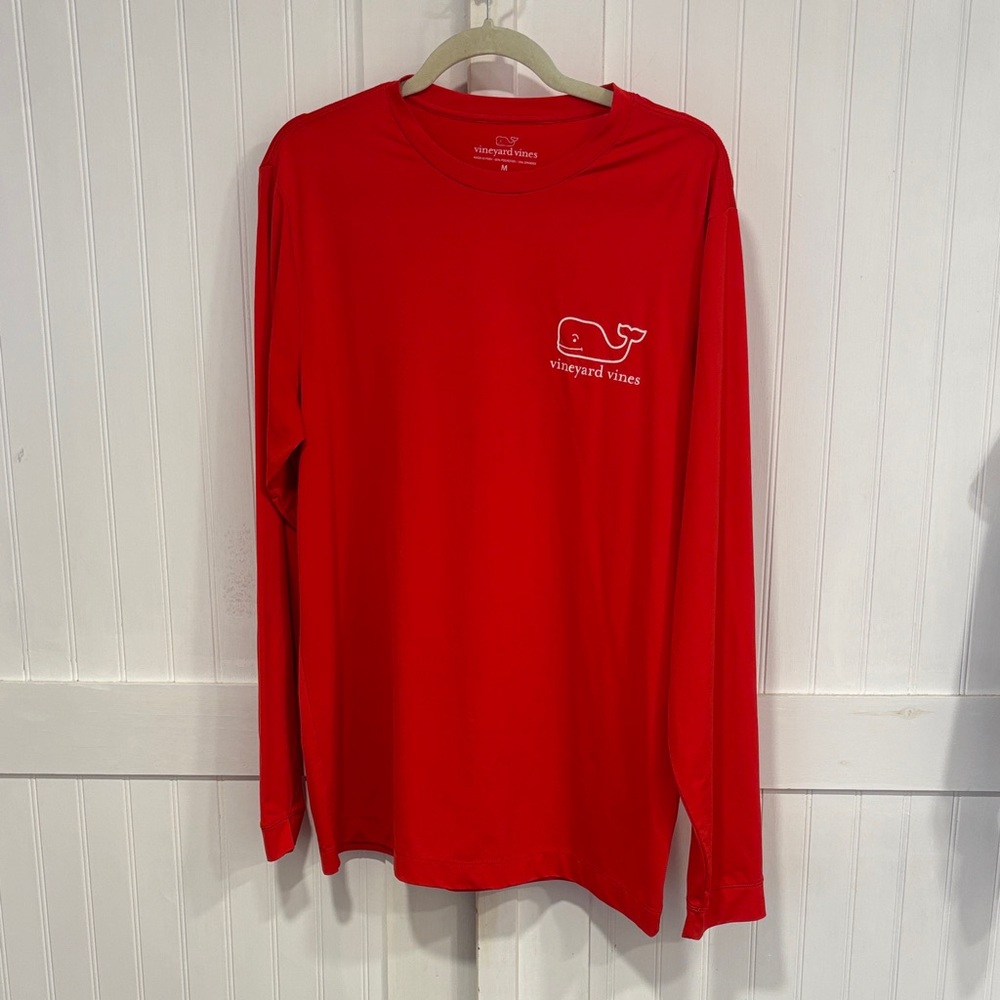 Vineyard Vines Classic Red Long Sleeve Tee size M